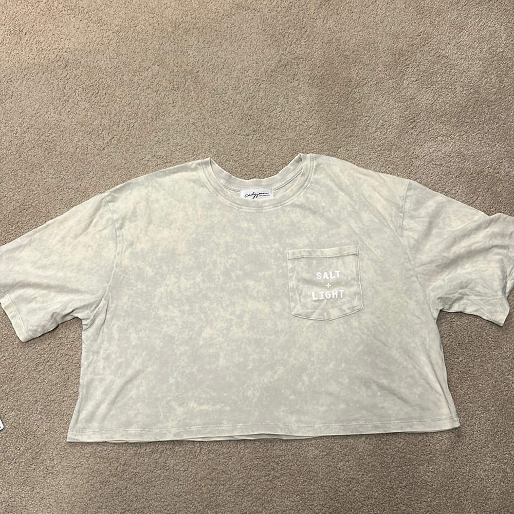 Carly Jean Los Angeles - Jess Cropped Tee - Large